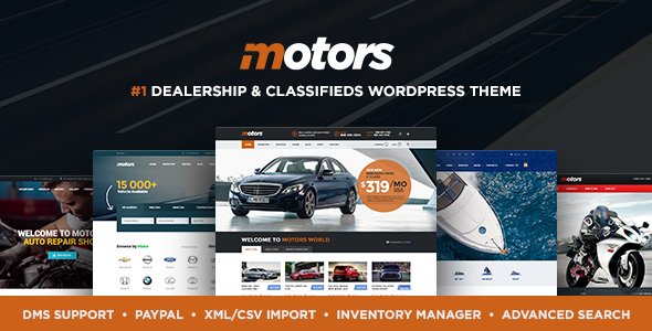 Motors - Car Dealer, Rental & Listing WordPress theme